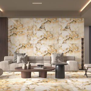 Horizon Gold Tiles 600x1200mm Polished Porcelain Wall & Floor Tile