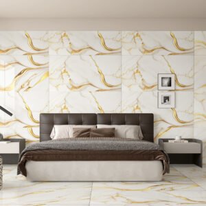 Sydney Gold Tiles 600x1200mm Polished Porcelain Wall & Floor Tile