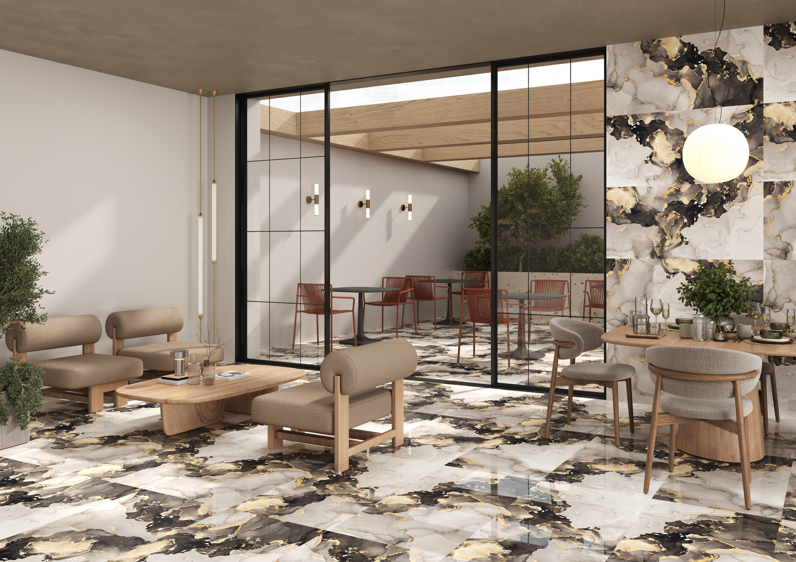 Alpine Gold 600x1200mm Polished Porcelain Wall & Floor Tile