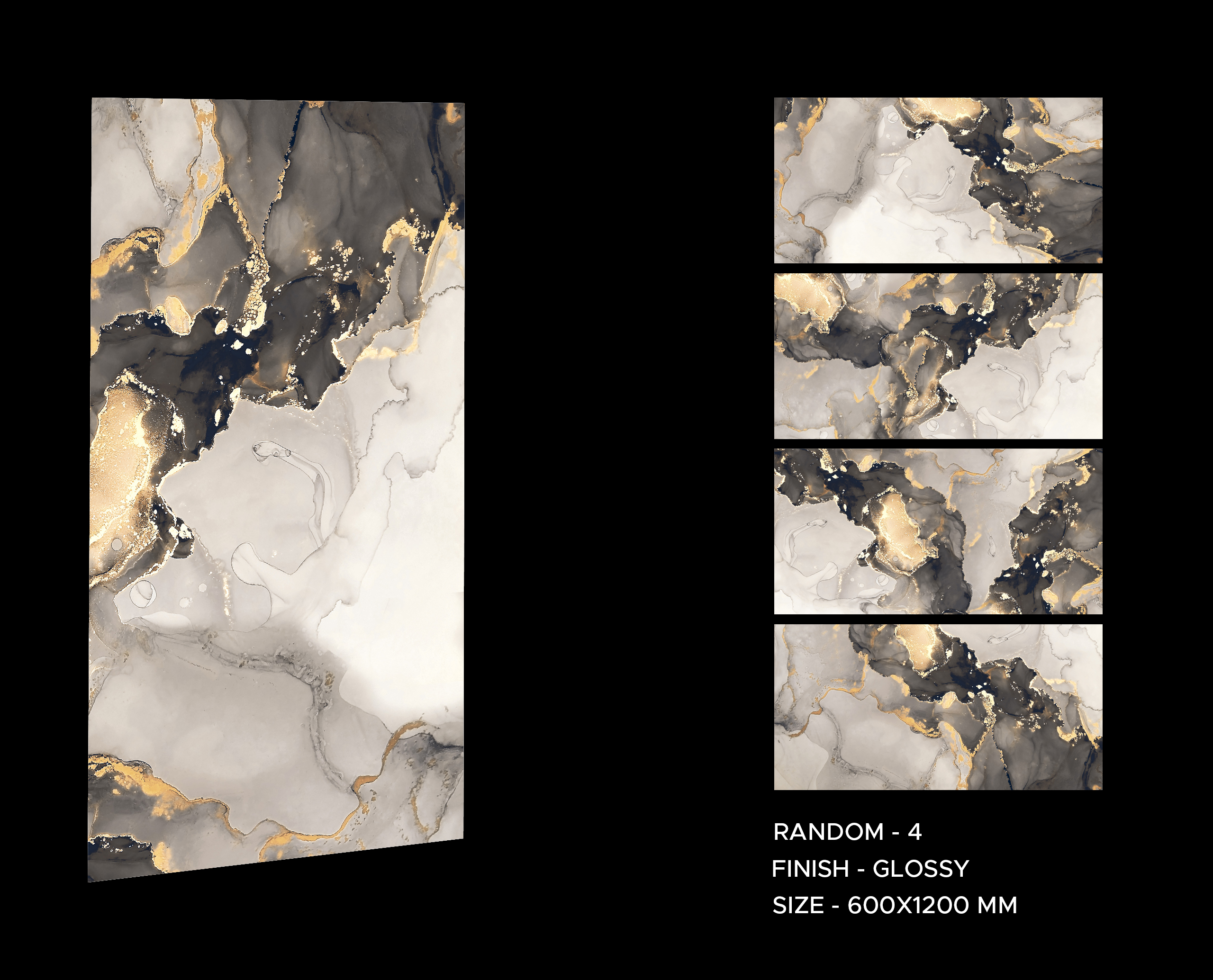 Alpine Gold 600x1200mm Polished Porcelain Wall & Floor Tile - Image 6