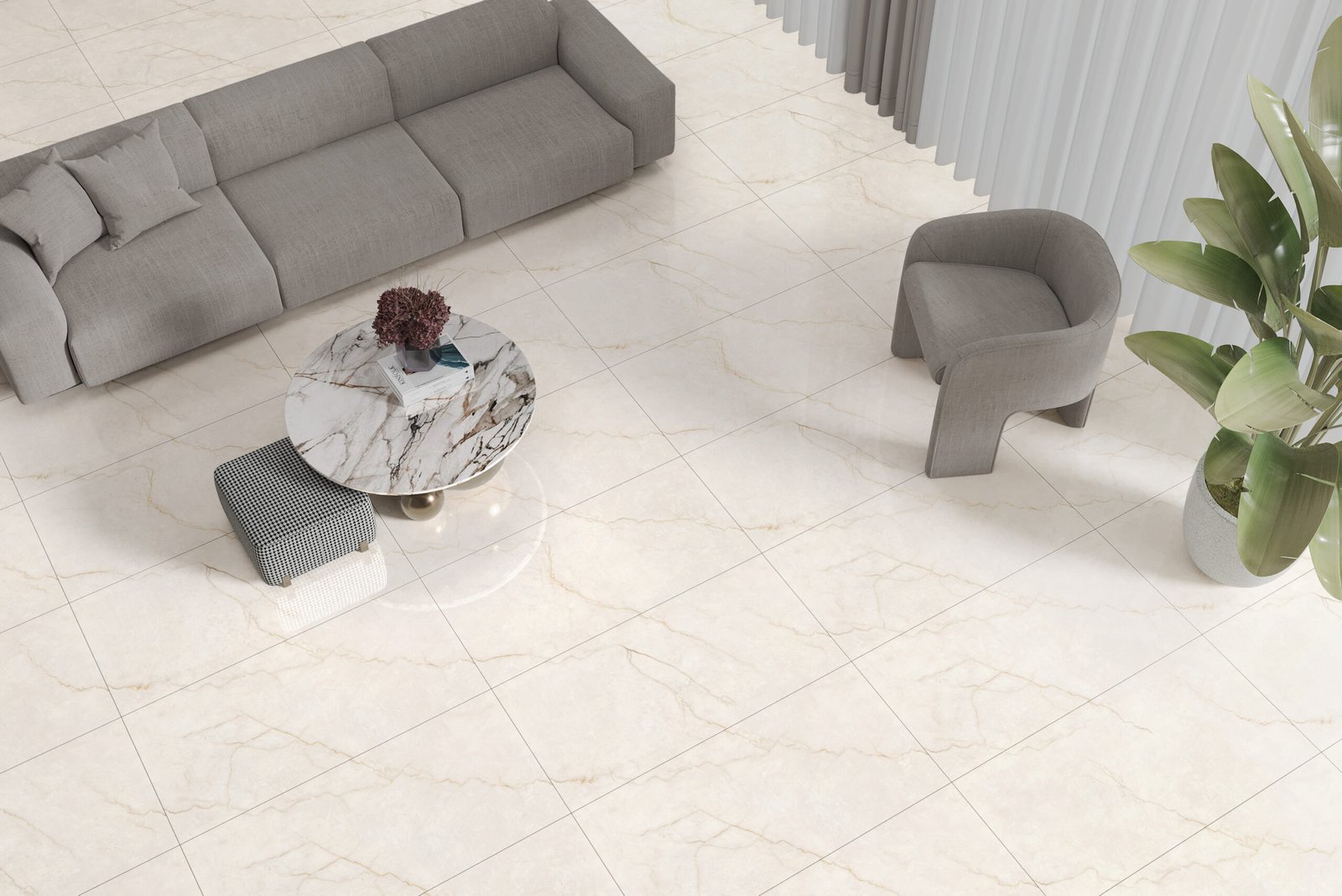 Dragon White 600x1200mm Polished Porcelain Wall & Floor Tile