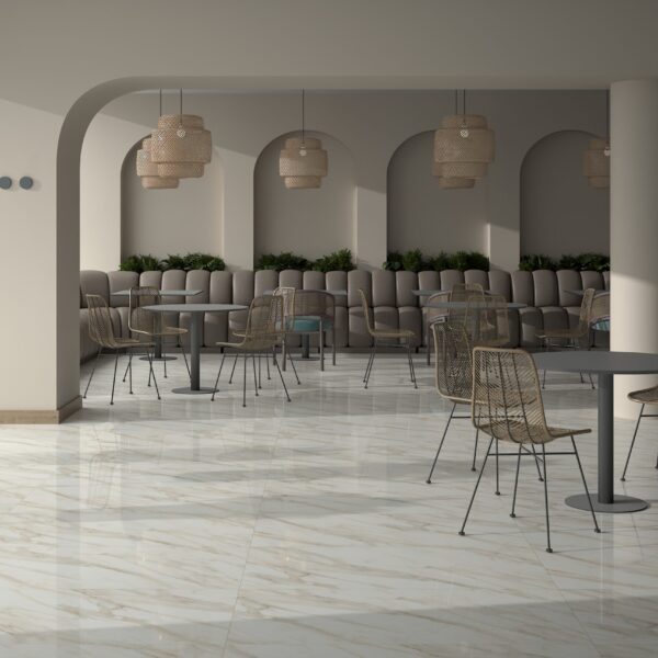 Roca White 600x1200mm Polished Porcelain Wall & Floor Tile