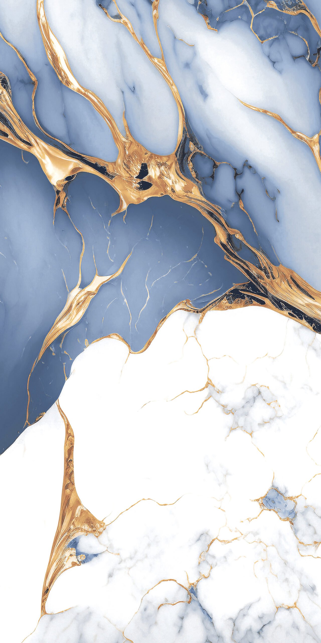 Nicolina Blue 600x1200mm Polished Porcelain Wall & Floor Tile - Image 2