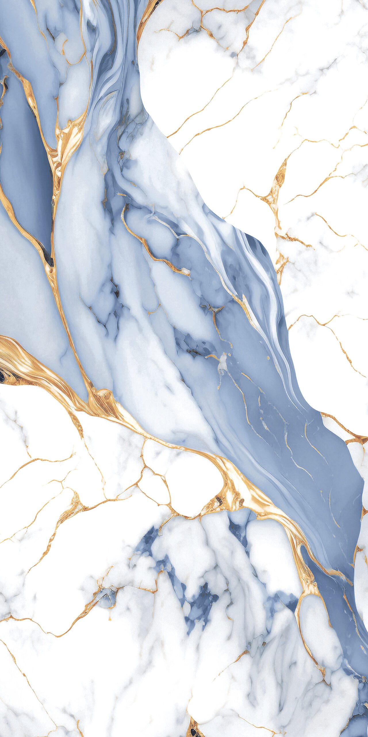 Nicolina Blue 600x1200mm Polished Porcelain Wall & Floor Tile - Image 3