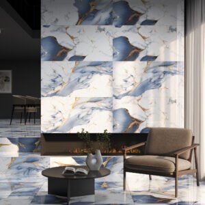 Nicolina Blue 600x1200mm Polished Porcelain Wall & Floor Tile