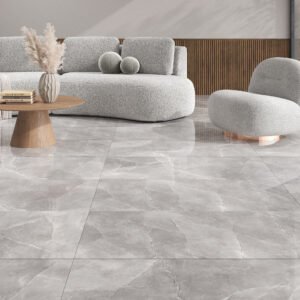 Milan Grey 600x1200mm Polished Porcelain Wall & Floor Tile