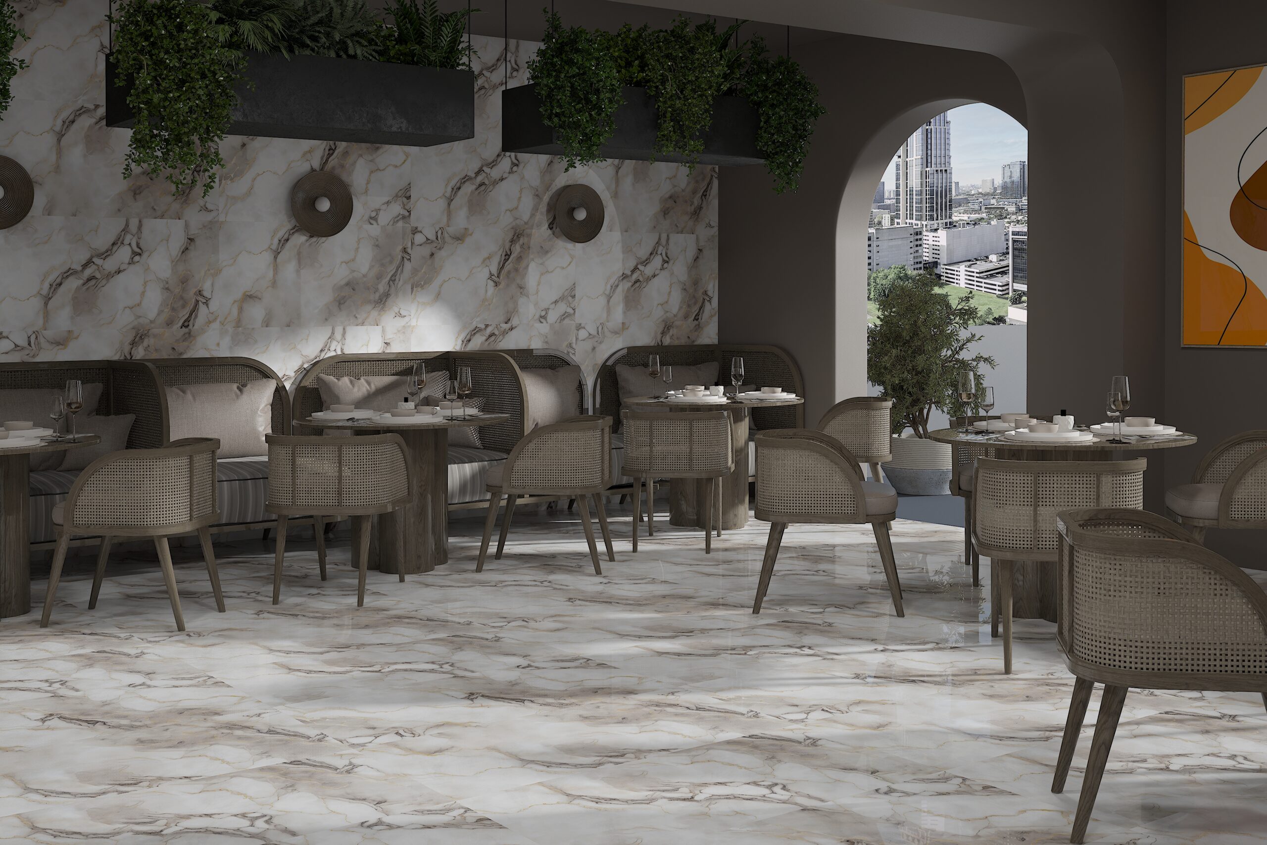Bendigo Gold 600x1200mm Polished Porcelain Wall & Floor Tile