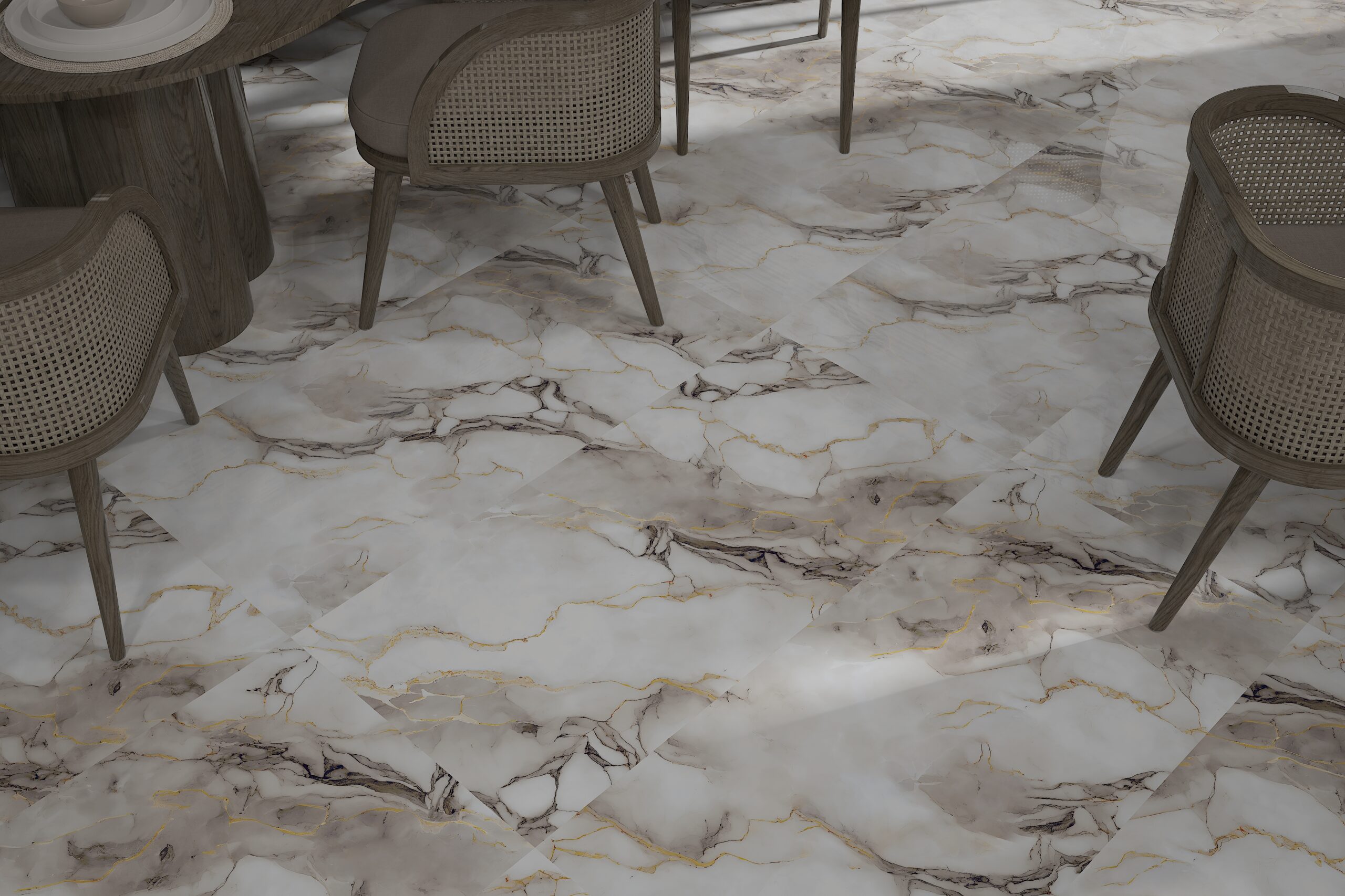 Bendigo Gold 600x1200mm Polished Porcelain Wall & Floor Tile - Image 2
