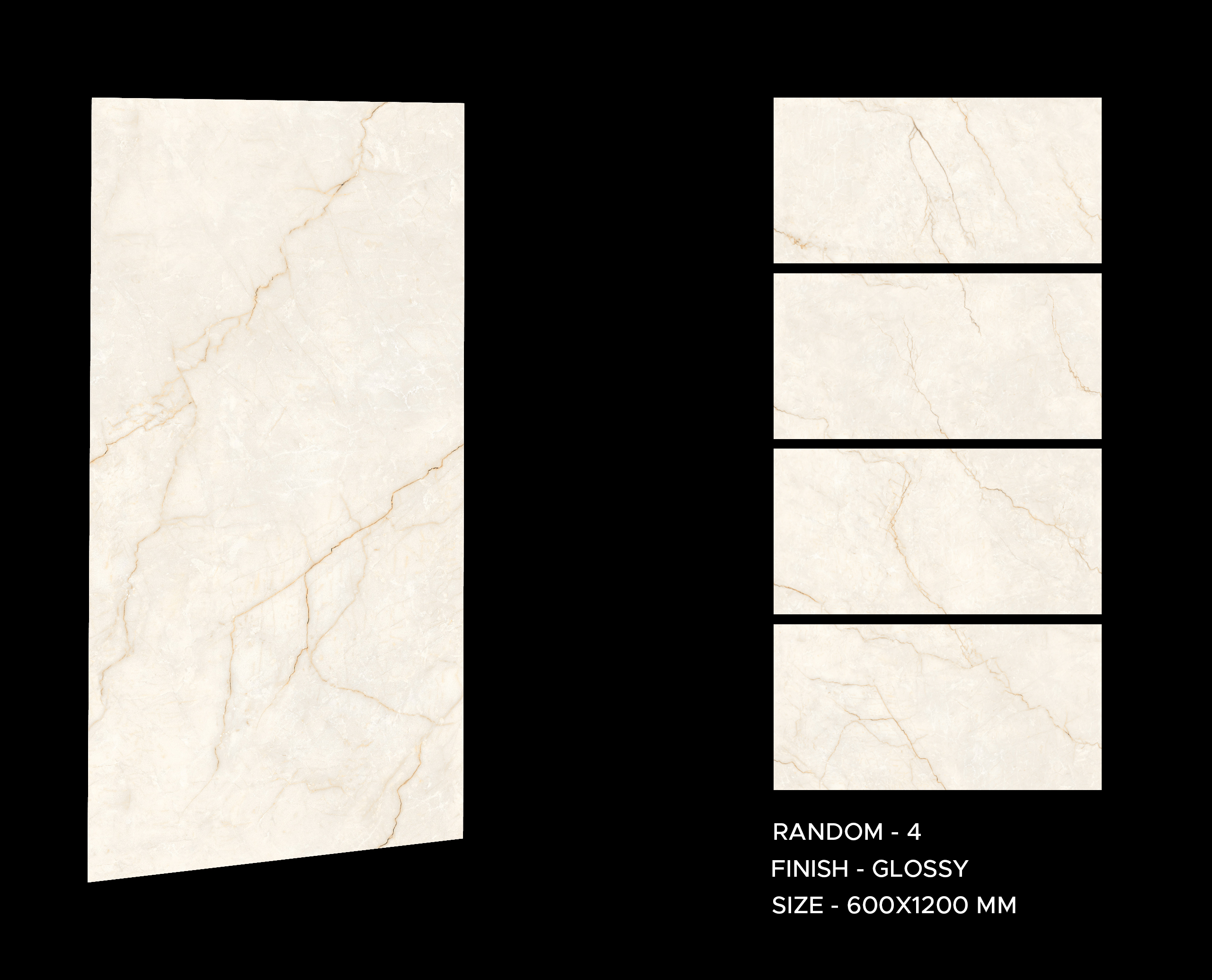 Botticino Cream Marble 600x1200mm Polished Porcelain Wall & Floor Tile - Image 7