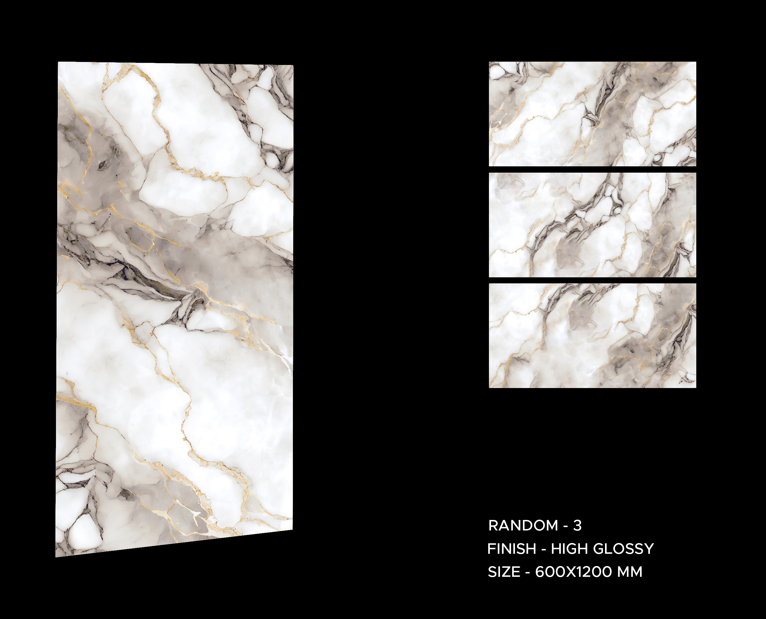 Bendigo Gold 600x1200mm Polished Porcelain Wall & Floor Tile - Image 7