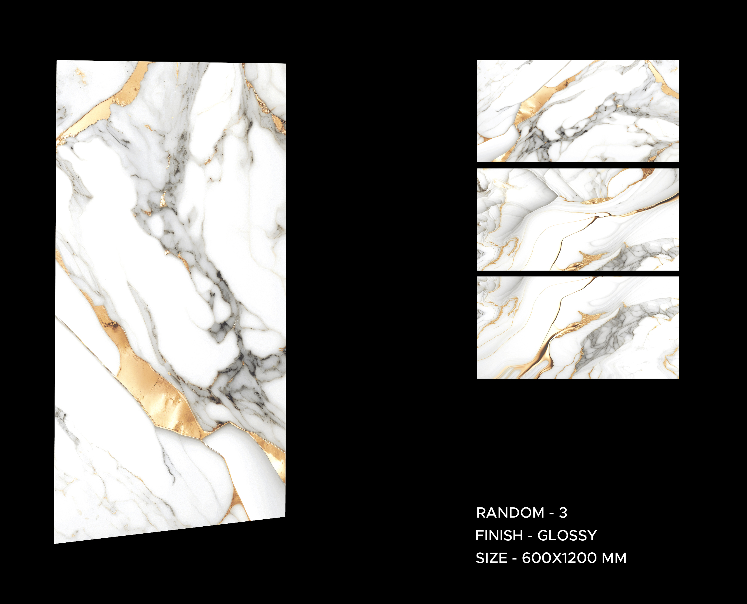 Albany Gold 600x1200mm Polished Porcelain Wall & Floor Tile - Image 7