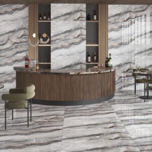 Onyx Avion Grey 600x1200mm Polished Porcelain Wall & Floor Tile