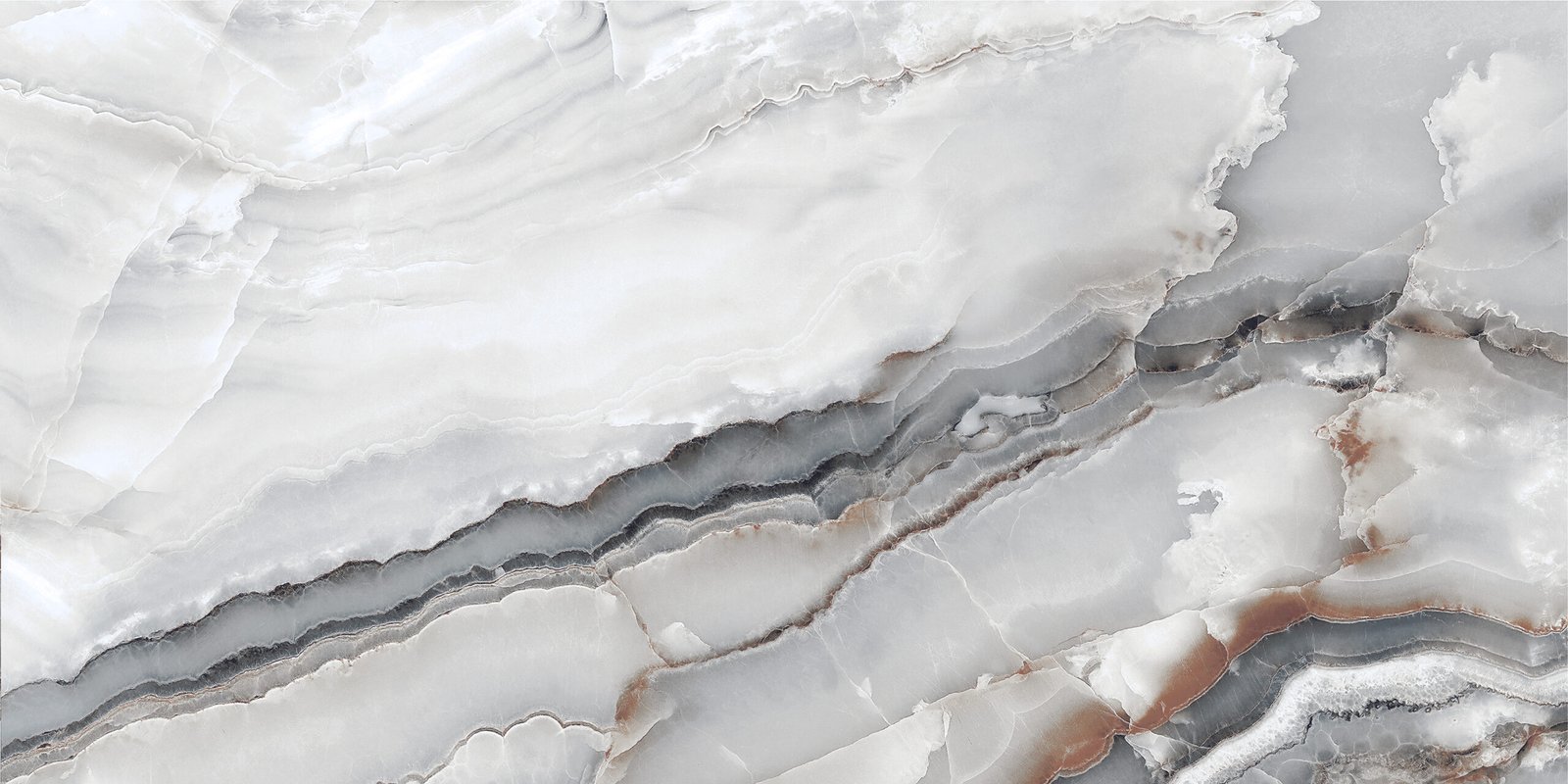 Onyx Avion Grey 600x1200mm Polished Porcelain Wall & Floor Tile - Image 3