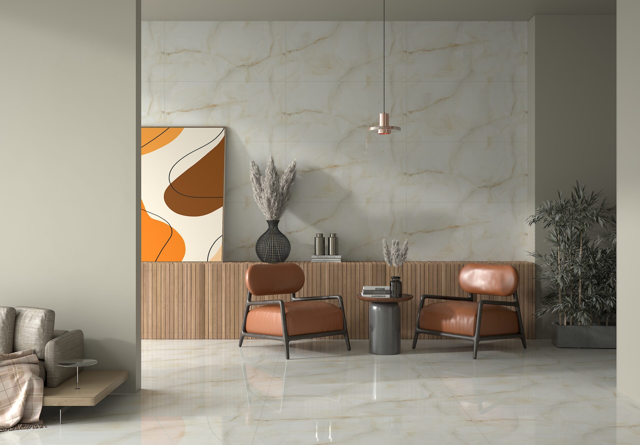 Classic Gold Onyx 600x1200mm Polished Porcelain Wall & Floor Tile
