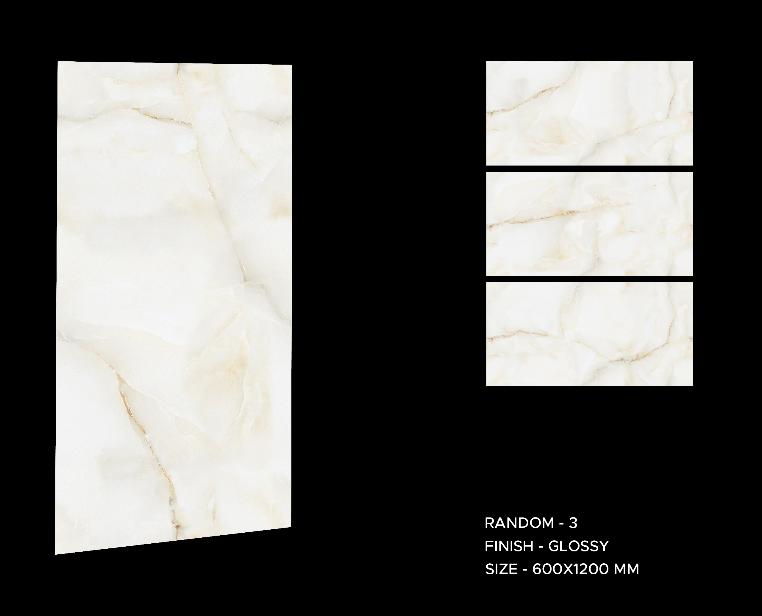 Classic Gold Onyx 600x1200mm Polished Porcelain Wall & Floor Tile - Image 7