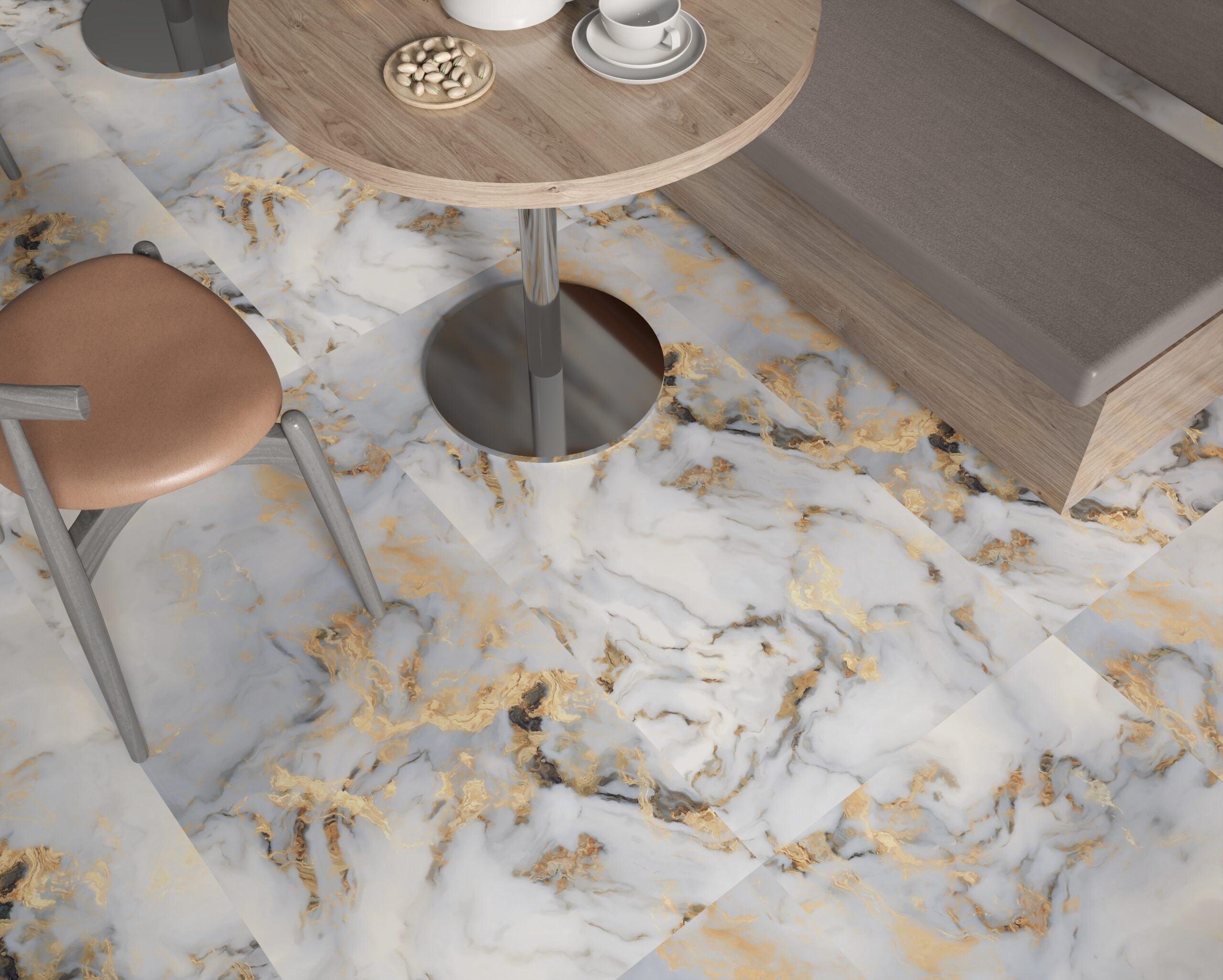 Exotica Blue 600x1200mm Polished Porcelain Wall & Floor Tile - Image 2