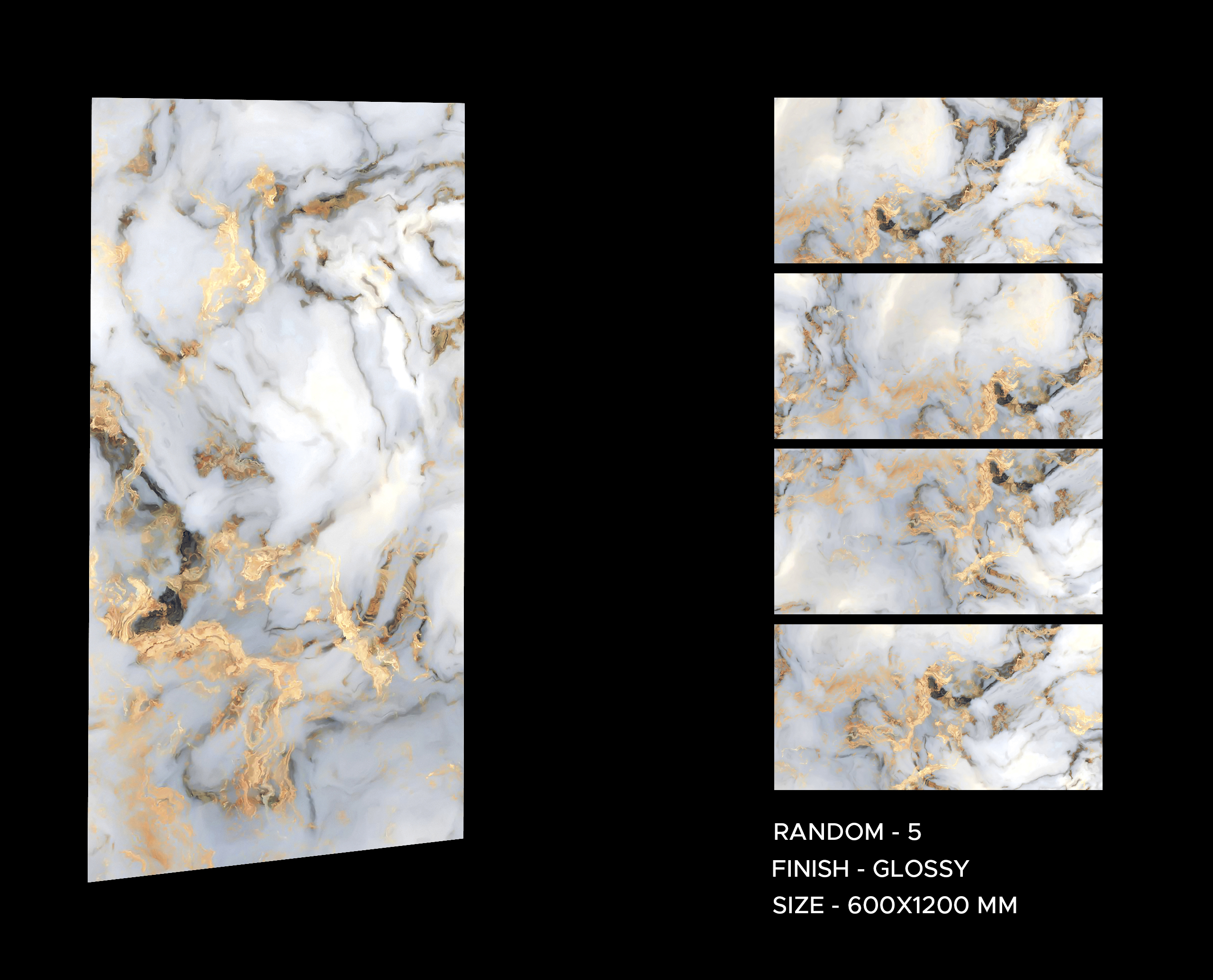Exotica Blue 600x1200mm Polished Porcelain Wall & Floor Tile - Image 9