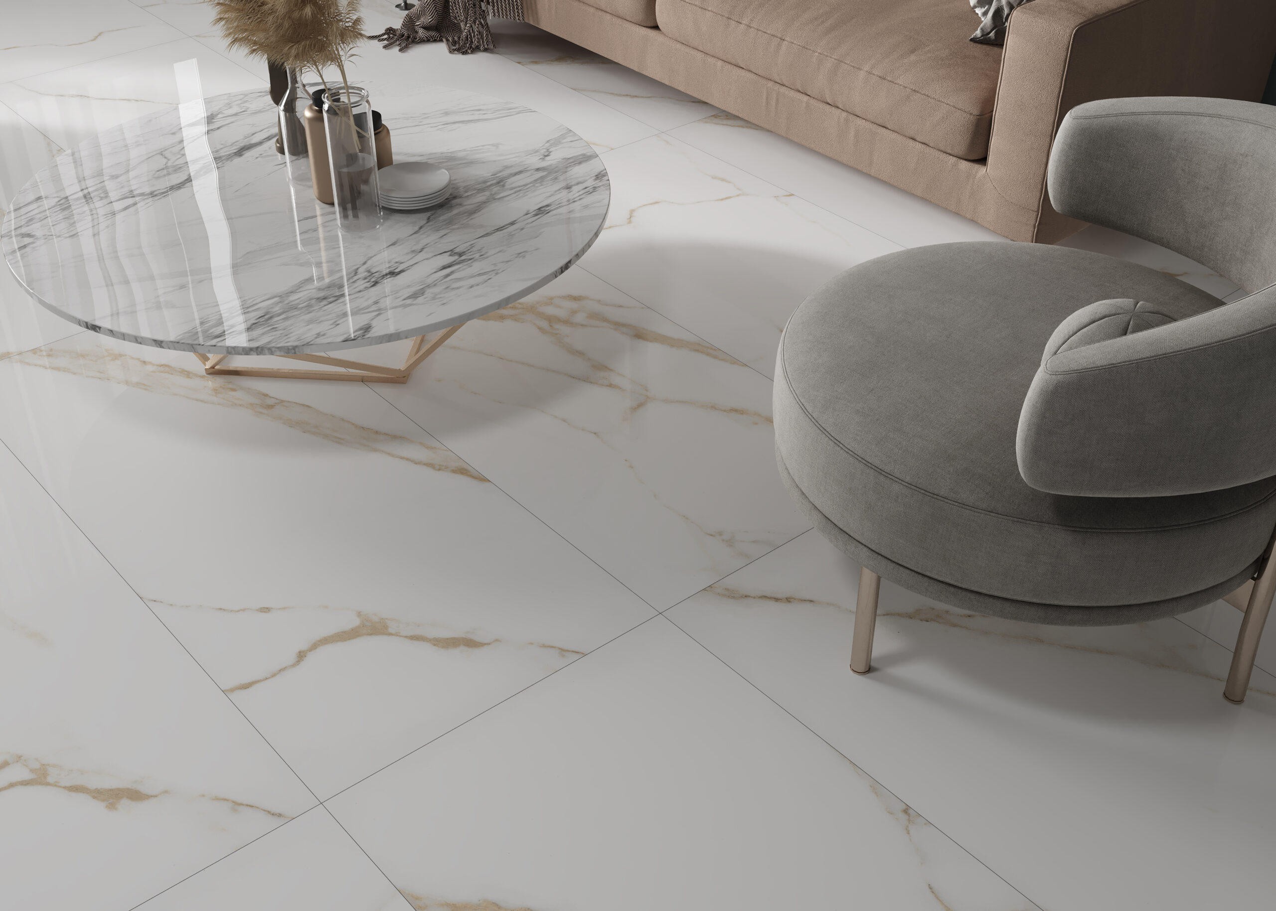 Armani Oro 600x1200mm Polished Porcelain Wall & Floor Tile - Image 2