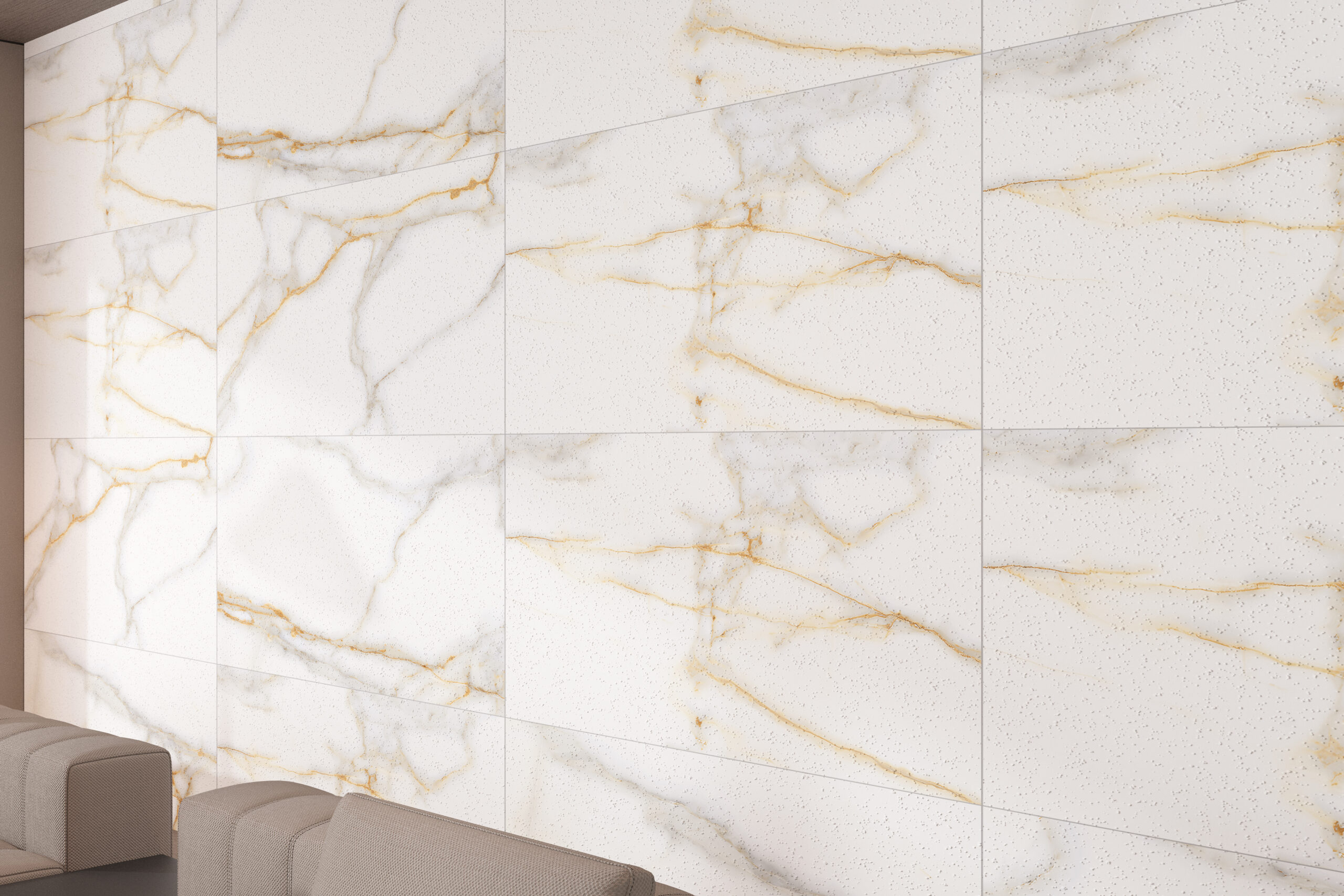 Opal Oro 600x1200mm Sugar Effect Porcelain Wall & Floor Tile - Image 2